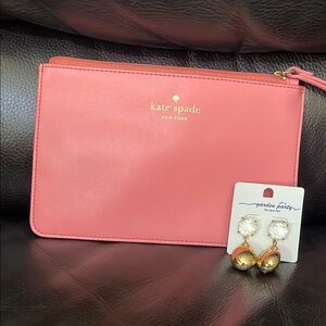 Kate Spade Wristlet with Earrings